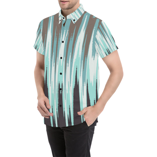 MUDDYWATER Men's All Over Print Short Sleeve Shirt (Model T53)