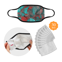 flowers flora #roses Mouth Mask (30 Filters Included) (Non-medical Products)