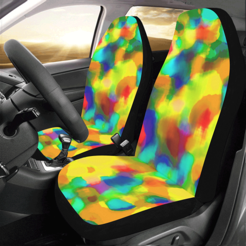 Colorful watercolors texture Car Seat Covers (Set of 2)