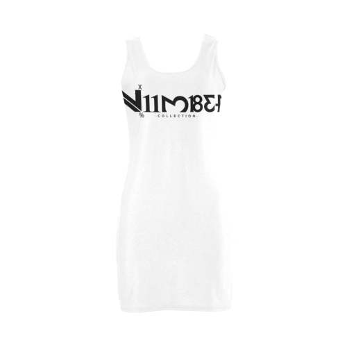 NUMBERS Collection LOGO Black/White Medea Vest Dress (Model D06)