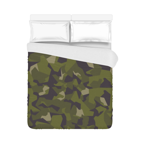 Swedish M90 woodland camouflage Duvet Cover 86"x70" ( All-over-print)