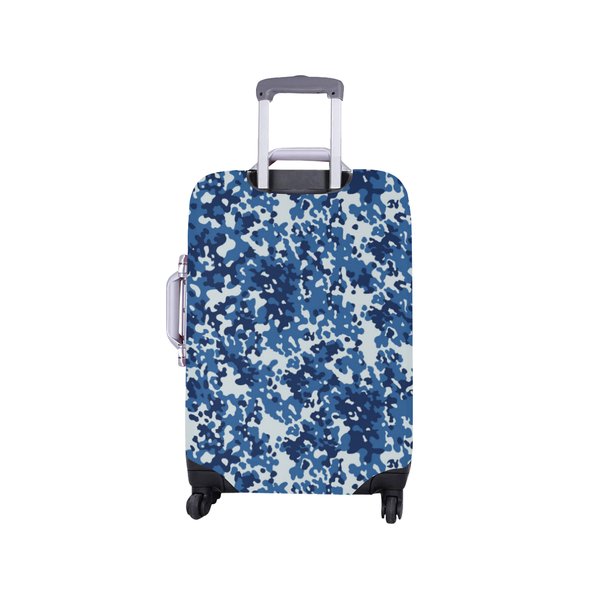 Digital Blue Camouflage Luggage Cover/Small 18"-21"