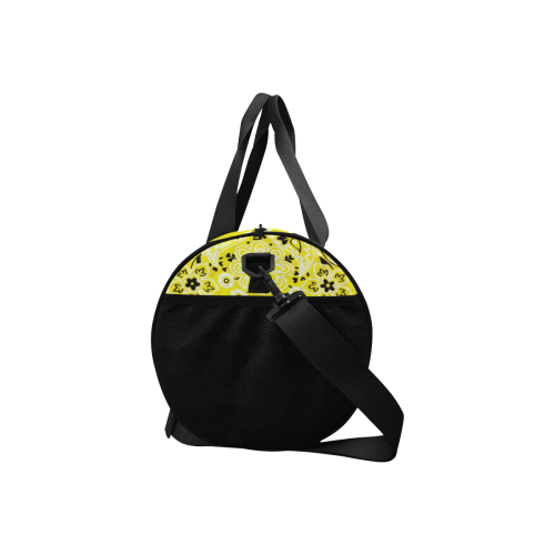 Grunge Yellow Bandana paisley Duffle Bag (Model 1679)
