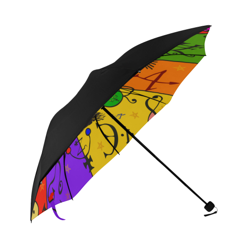 Awesome Baphomet Popart Anti-UV Foldable Umbrella (Underside Printing) (U07)