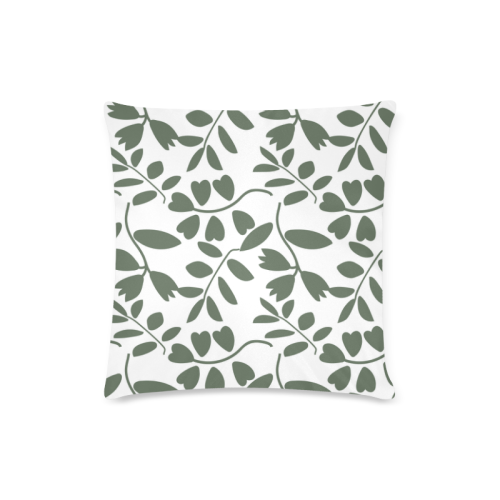 Funny leaves Custom Zippered Pillow Case 16"x16"(Twin Sides)