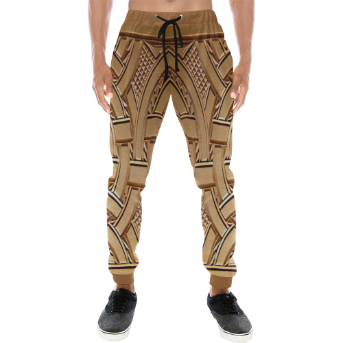 TEMBE ART WOOD Men's All Over Print Sweatpants (Model L11)