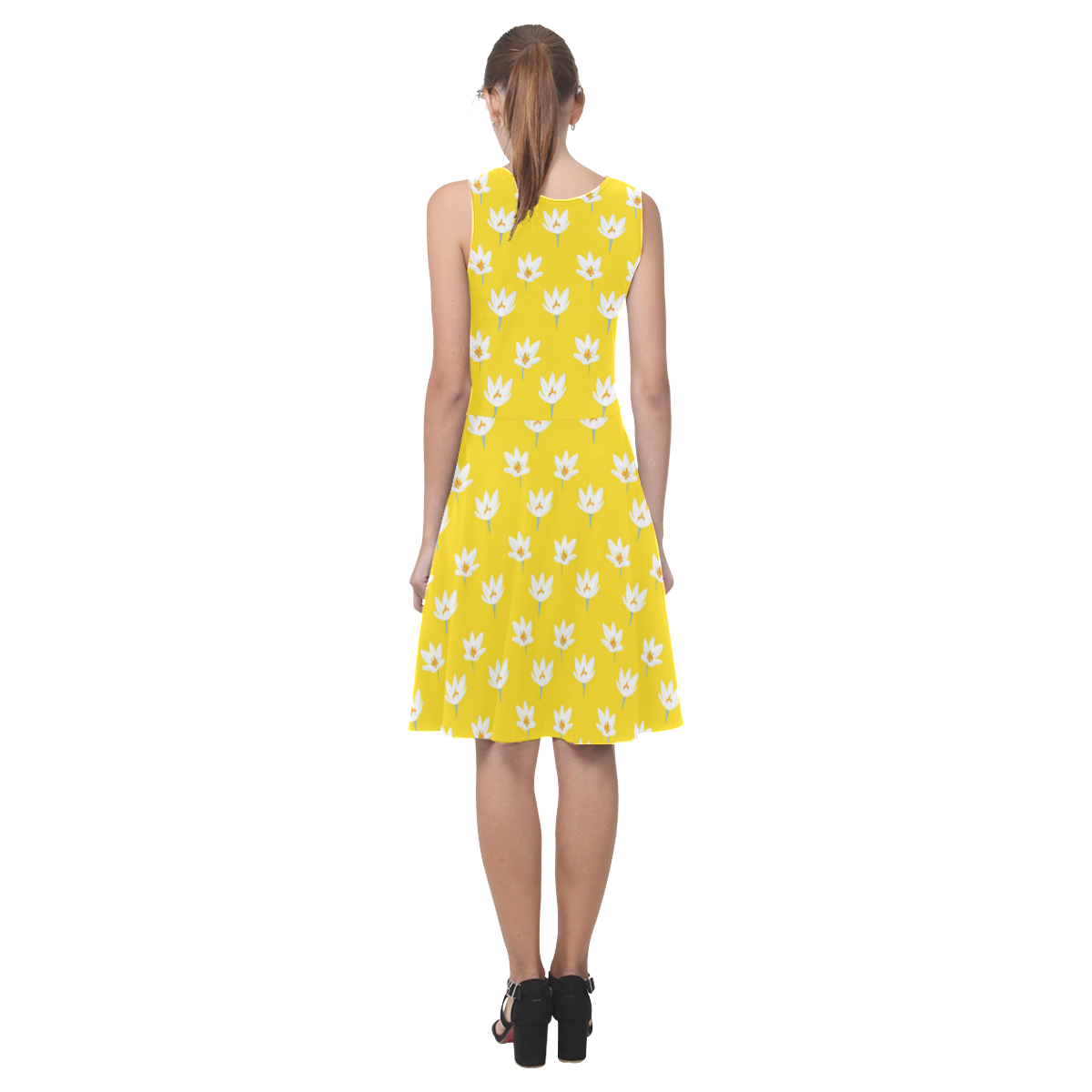 RL Yellow Atalanta Casual Sundress(Model D04)