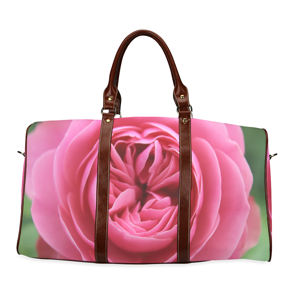 Rose Fleur Macro Waterproof Travel Bag/Large (Model 1639)
