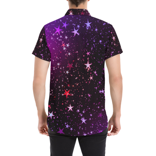 Stars20160904_by_JAMColors Men's All Over Print Short Sleeve Shirt (Model T53)