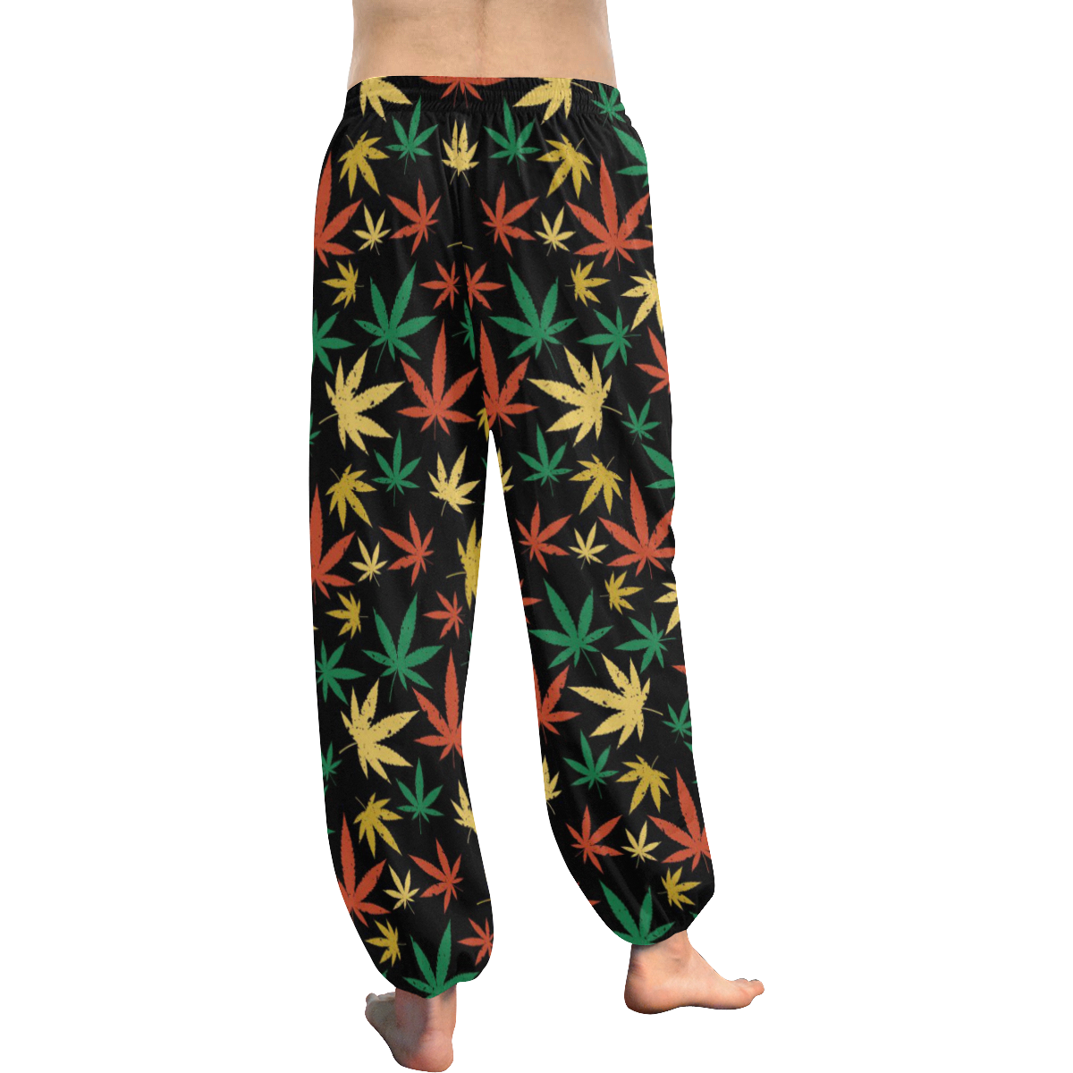 Cannabis Pattern Women's All Over Print Harem Pants (Model L18)