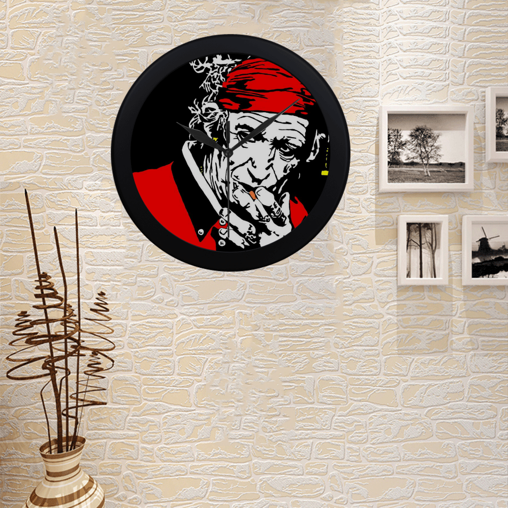 KEITH RICHARDS- Circular Plastic Wall clock