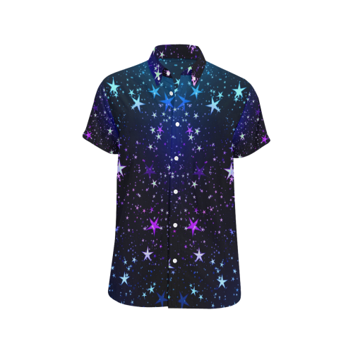 Stars20160905_by_JAMColors Men's All Over Print Short Sleeve Shirt (Model T53)