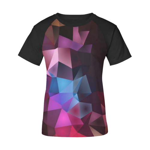 Cubist  by Artdream Women's Raglan T-Shirt/Front Printing (Model T62)