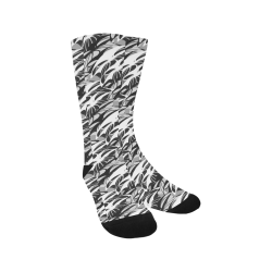 Alien Troops - Black & White Men's Custom Socks