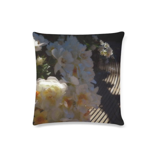 roses in morning light Custom Zippered Pillow Case 16"x16"(Twin Sides)