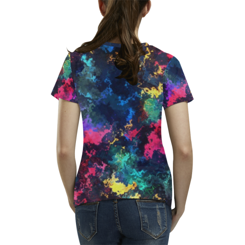 The colors of the soul All Over Print T-Shirt for Women (USA Size) (Model T40)