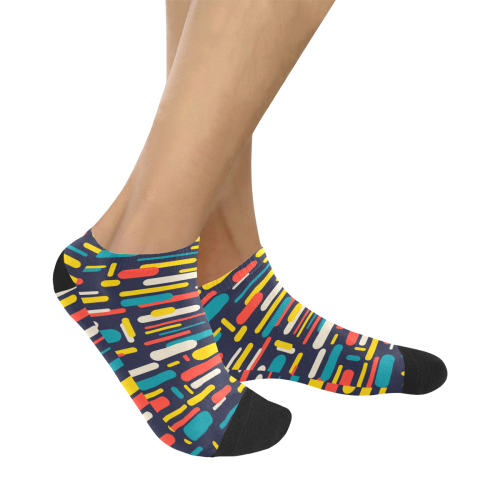 Colorful Rectangles Women's Ankle Socks
