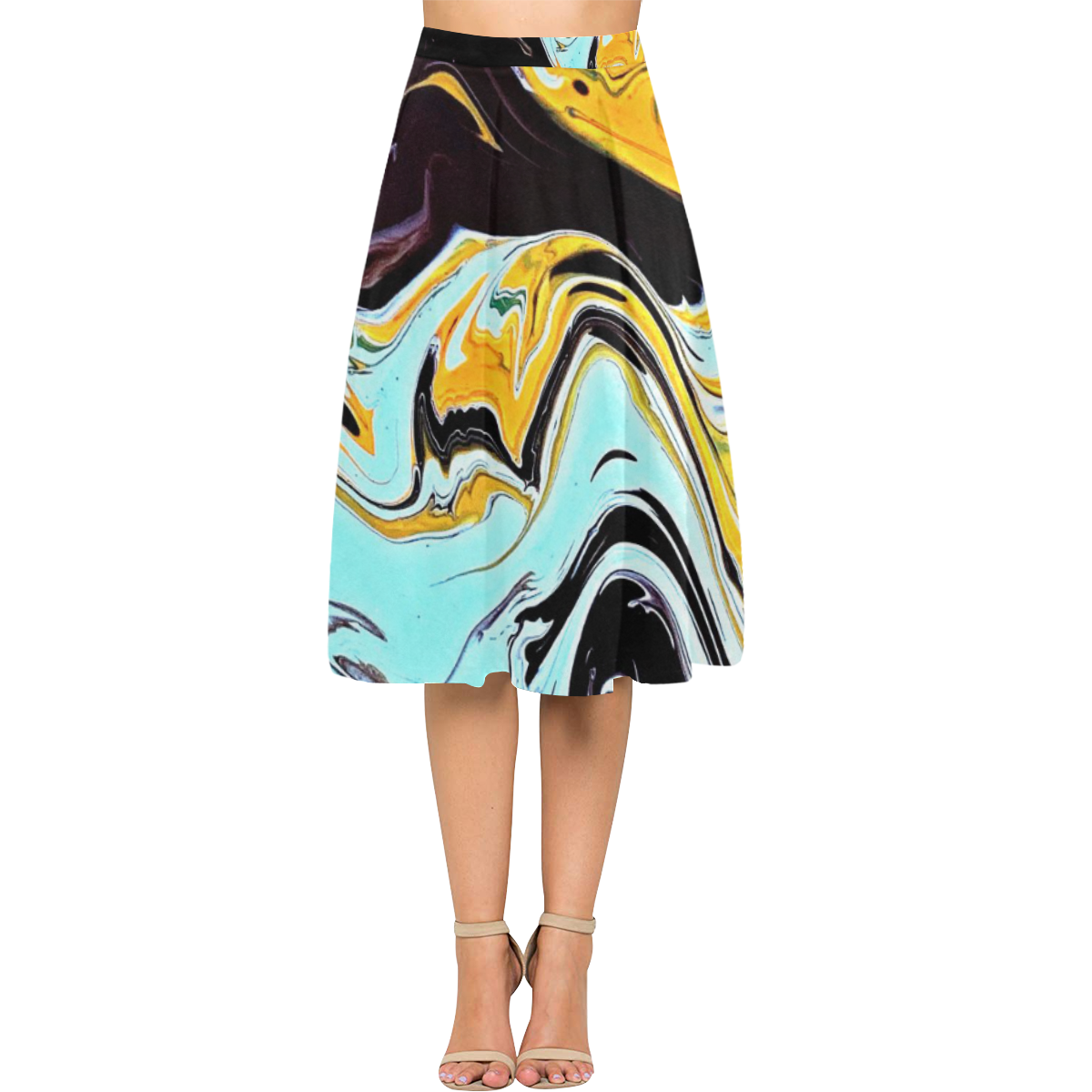 oil_d Aoede Crepe Skirt (Model D16)