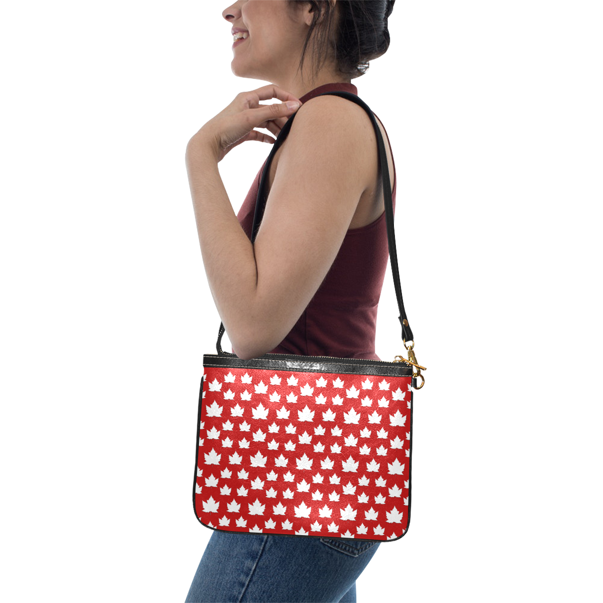 Cute Canada Purse Small Shoulder Bag (Model 1710)