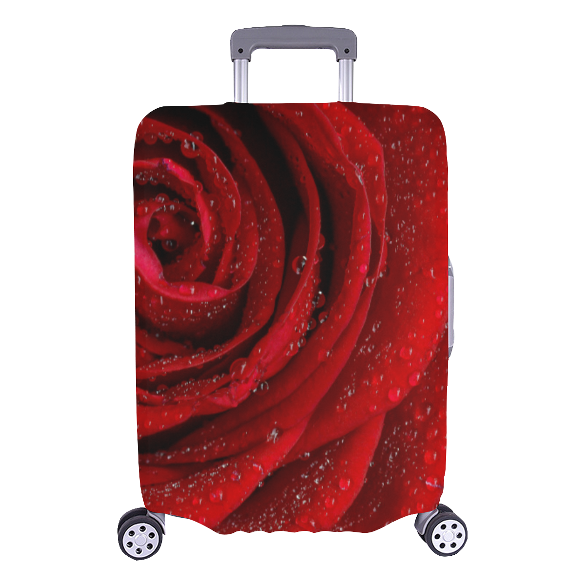 Red rosa Luggage Cover/Large 26"-28"