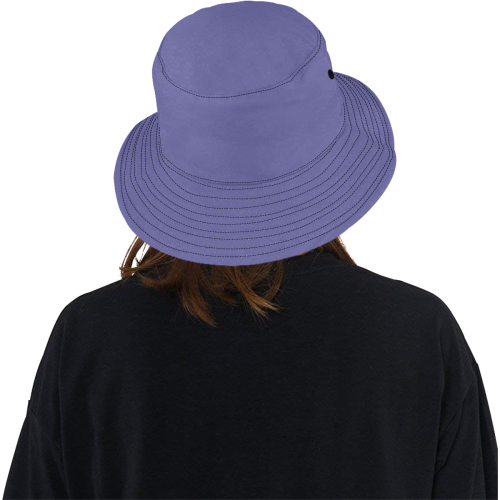 Pretty Hydrangea Periwinkle Solid Color All Over Print Bucket Hat
