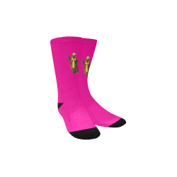 Humphrey Magic Forrest Socks - Hot Pink Custom Socks for Kids