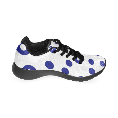 blue dots - design shoes Women’s Running Shoes (Model 020)