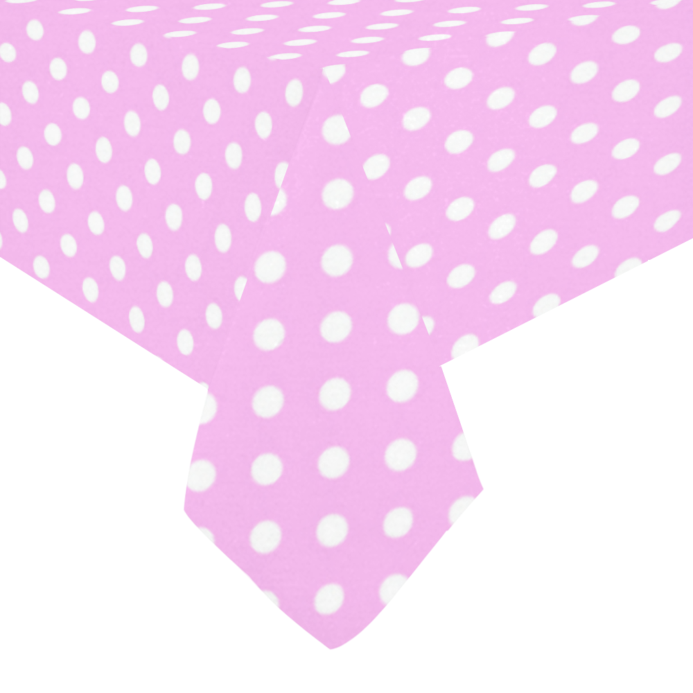 Polka-dot pattern Cotton Linen Tablecloth 60" x 90"