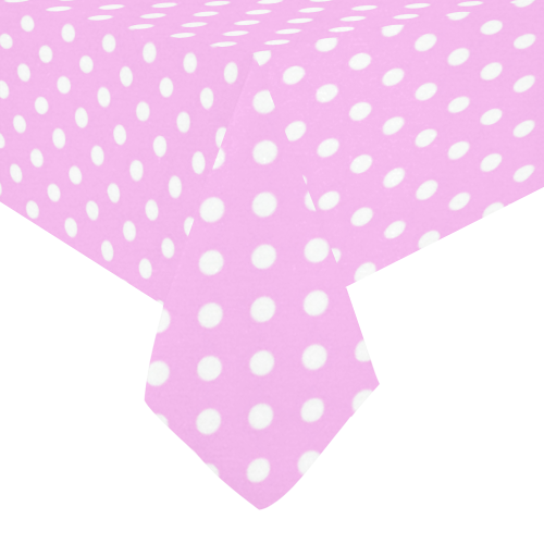 Polka-dot pattern Cotton Linen Tablecloth 60" x 90"