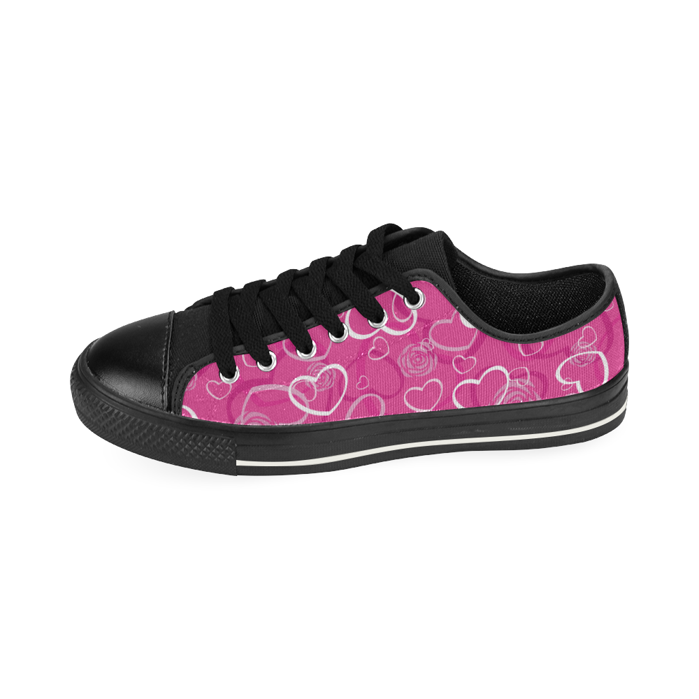 PINK HOPE Low Top Canvas Shoes for Kid (Model 018)
