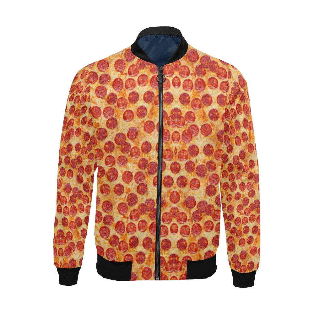 Pizza by Artdream All Over Print Bomber Jacket for Men (Model H19)