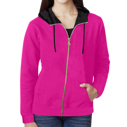 Picture Search Riddle - Find The Fish 1 All Over Print Full Zip Hoodie for Women (Model H14)