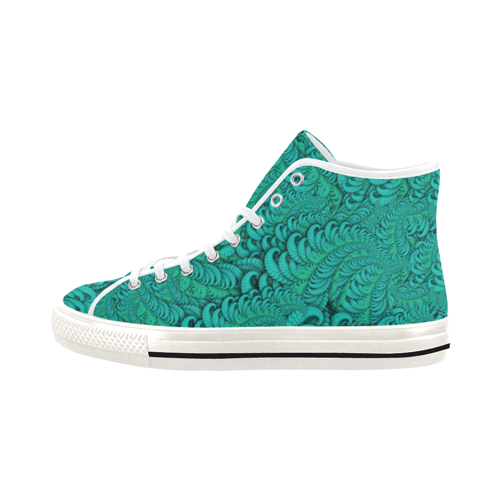 Green Planet Fern by ArtformDesigns Vancouver H Women's Canvas Shoes (1013-1)