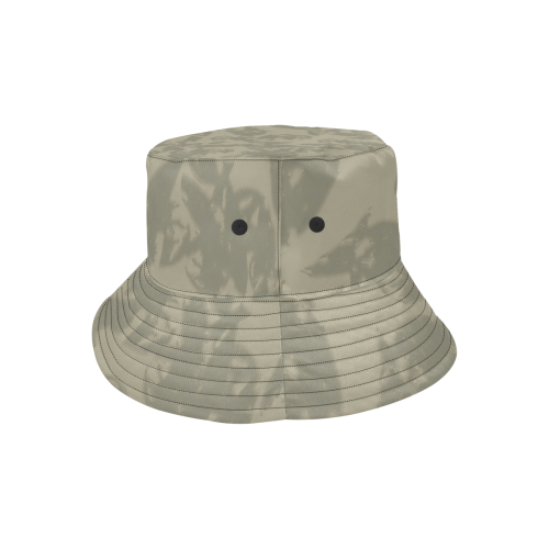 Eagle Taupe Gray All Over Print Bucket Hat for Men