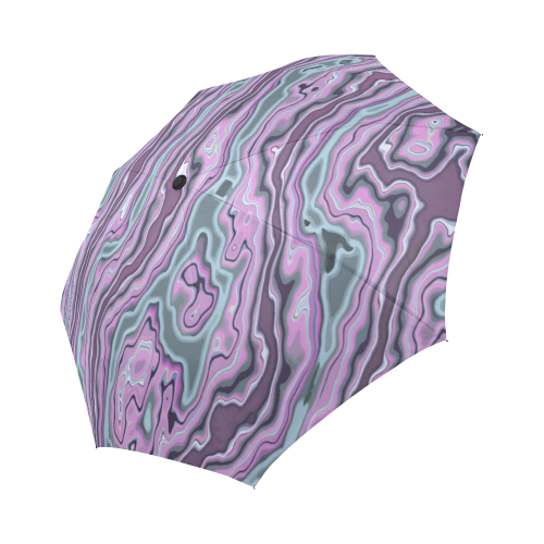 Purple marble Auto-Foldable Umbrella (Model U04)