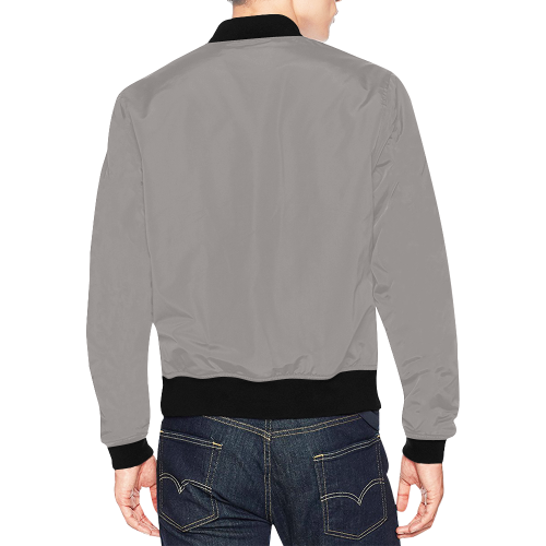 Ash All Over Print Bomber Jacket for Men/Large Size (Model H19)