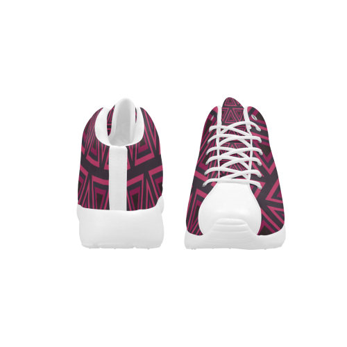 Tribal Ethnic Triangles Women's Basketball Training Shoes/Large Size (Model 47502)