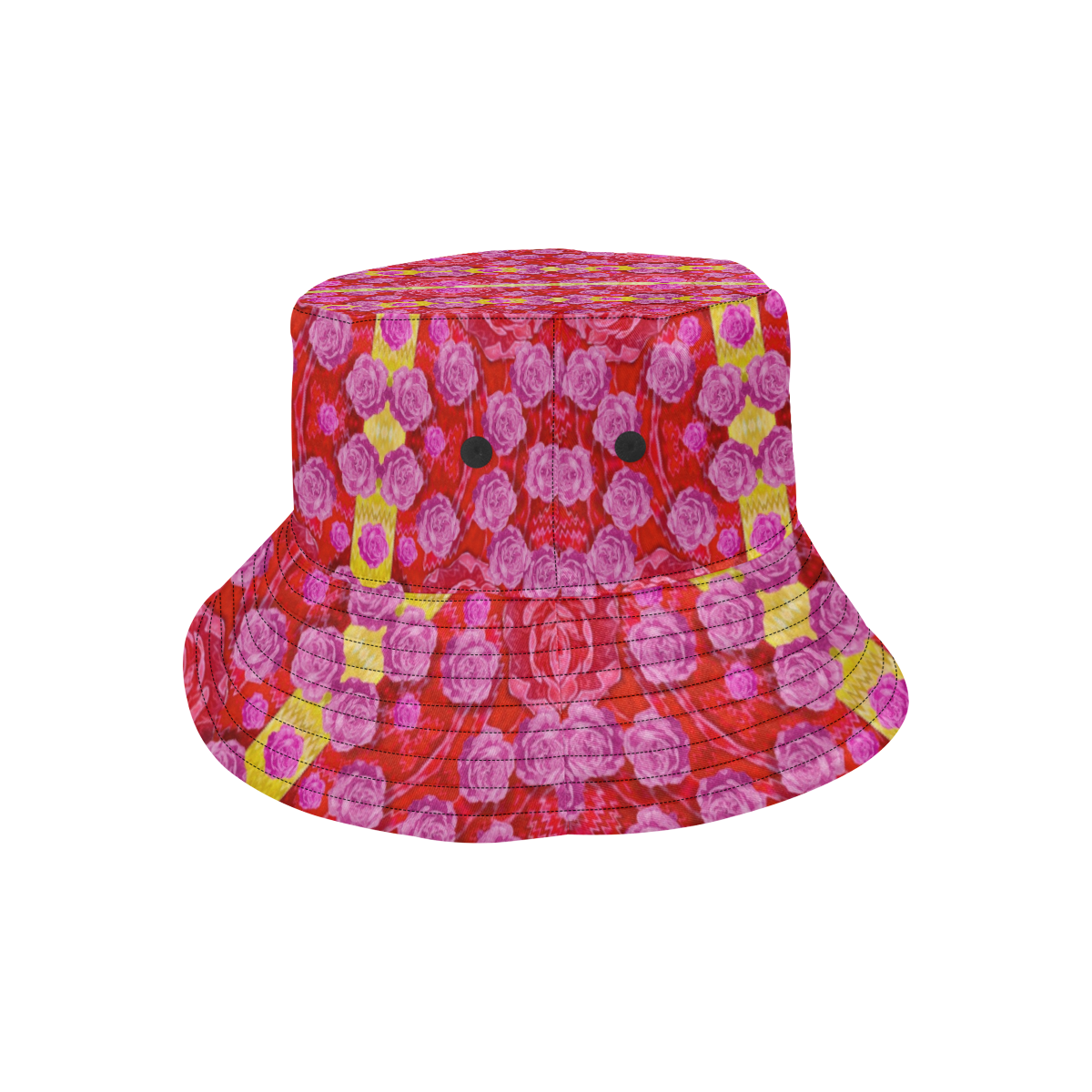 Roses and butterflies on ribbons as a gift of love All Over Print Bucket Hat