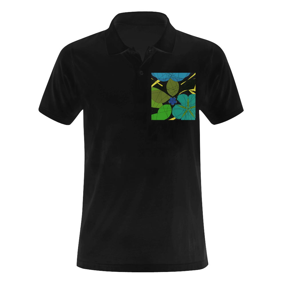 Space Garden 2020 Men's Polo Shirt (Model T24)