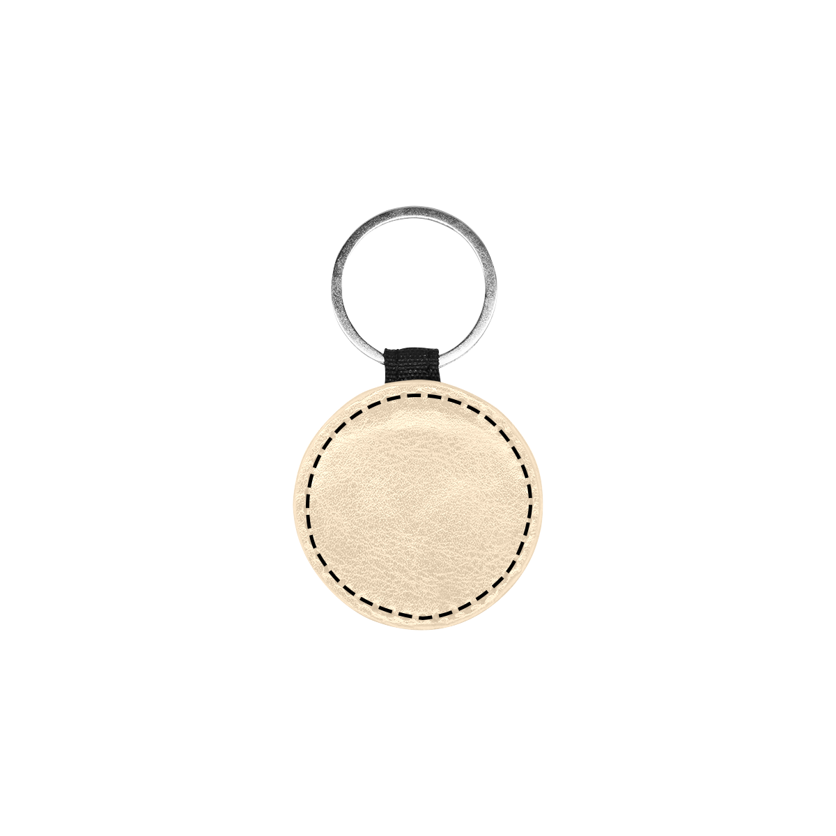 color bisque Round Pet ID Tag