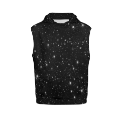 Stars in the Universe All Over Print Sleeveless Hoodie for Men (Model H15)