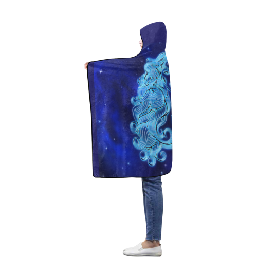 Virgo design Flannel Hooded Blanket 40''x50''