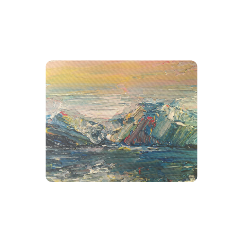 Mountains painting Rectangle Mousepad