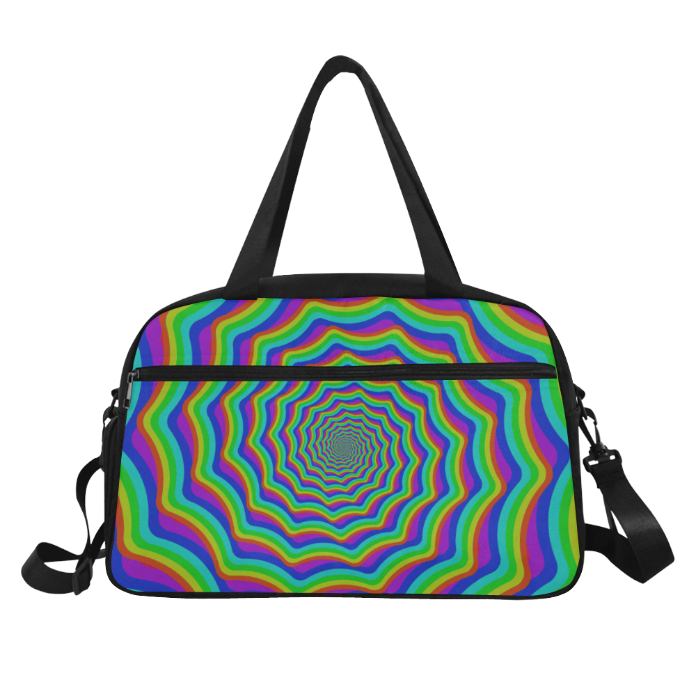 Rainbow shell vortex Fitness Handbag (Model 1671)