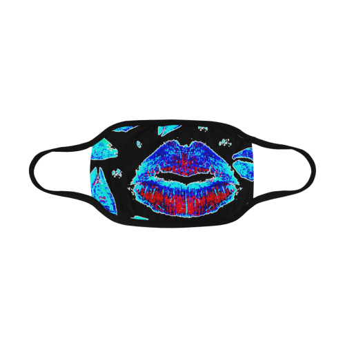 Kisses All Over (Blue) Mouth Mask