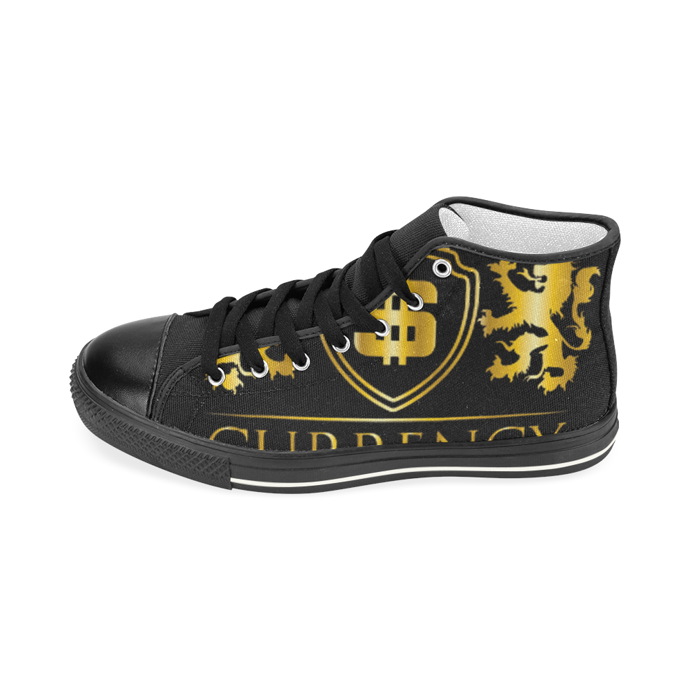 CURRENCY_DOLLA Men’s Classic High Top Canvas Shoes (Model 017)