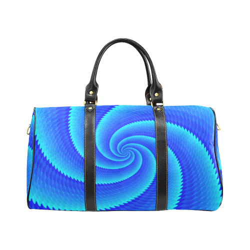 Blue spiralysis New Waterproof Travel Bag/Large (Model 1639)