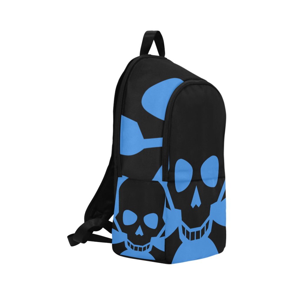 bones-1294357_1280blue Fabric Backpack for Adult (Model 1659)