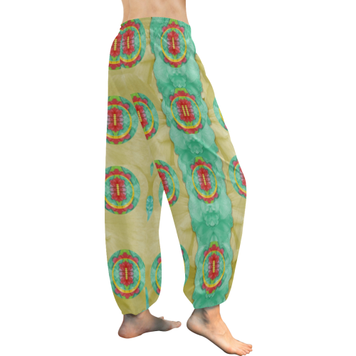 peace will be in fantasy flowers with love Women's All Over Print Harem Pants (Model L18)