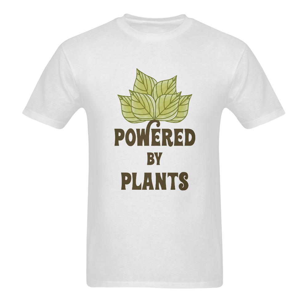 Powered by Plants (vegan) Sunny Men's T- shirt (Model T06)